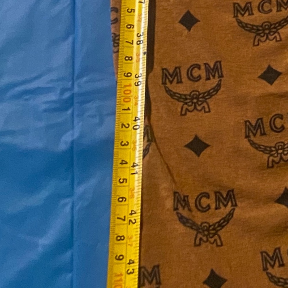MCM Tan Logo Patterned dress